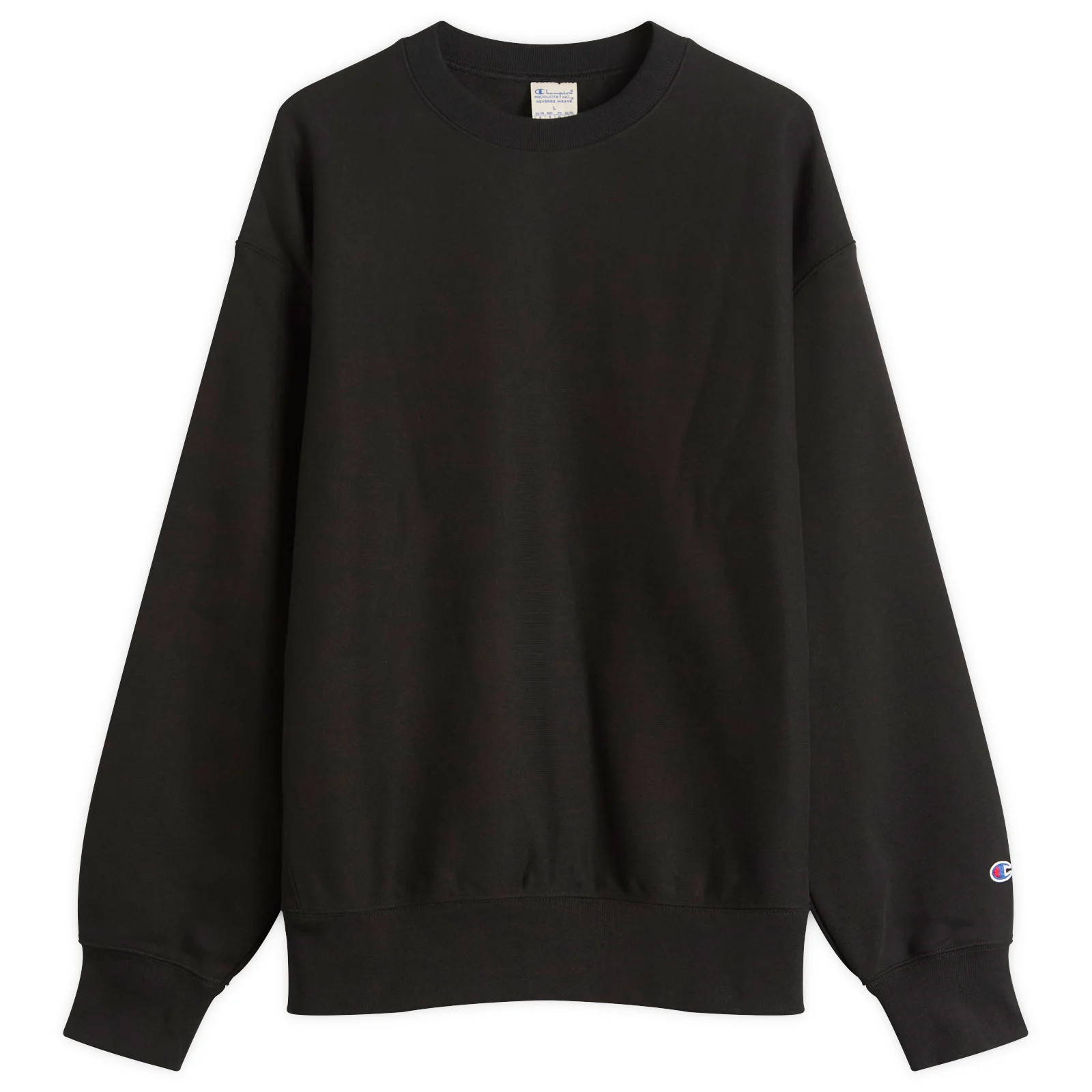 Champion Men's Classic Crew Sweatshirt in Black, Size Small | END. Clothing