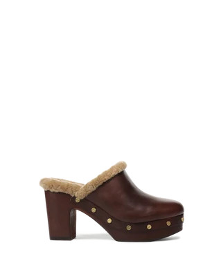Larken Shearling Platform Clog | Veronica Beard
