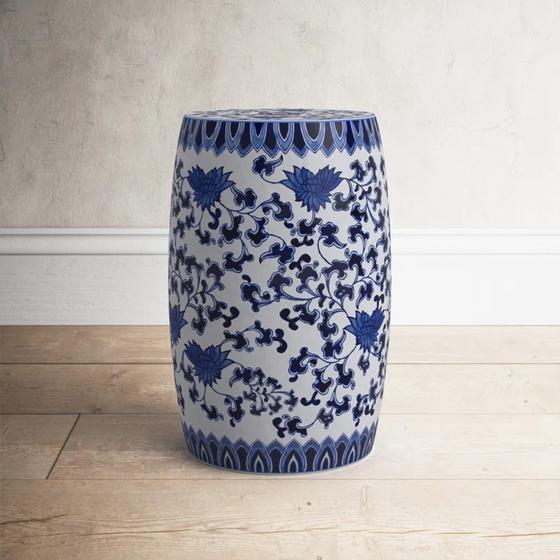 Cypress 16'' Tall Porcelain Garden Stool | Wayfair North America