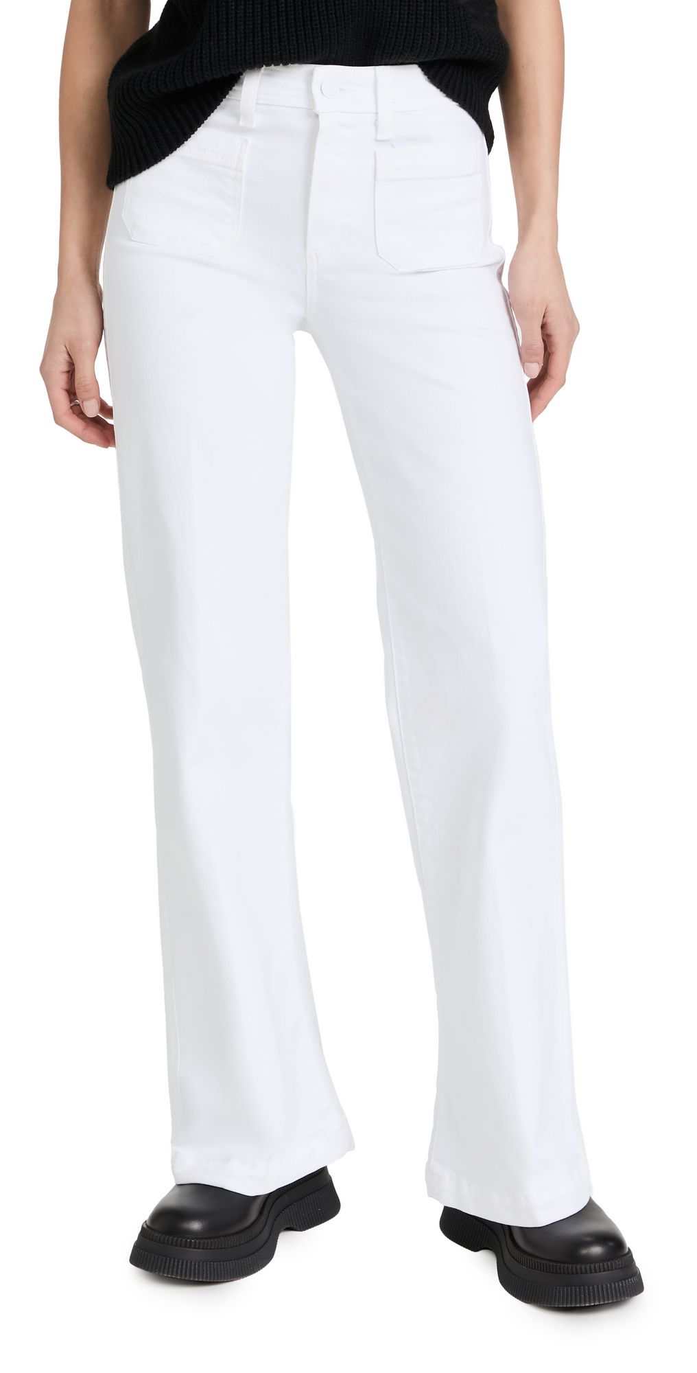PAIGE Leenah Crisp White Pants | Shopbop