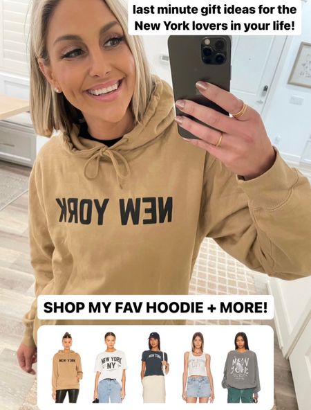 Last minute gift ideas for the New York lovers in your life ❤️ Shop my favorite hoodie + more! Beige hoodie is by DEPARTURE & from Revolve.

#LTKfindsunder100 #LTKGiftGuide #LTKtravel