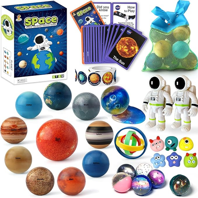 Solar System Planets Toys for Kids, STEM Educational Sensory Toys for Autistic Children Non-Toxic... | Amazon (US)