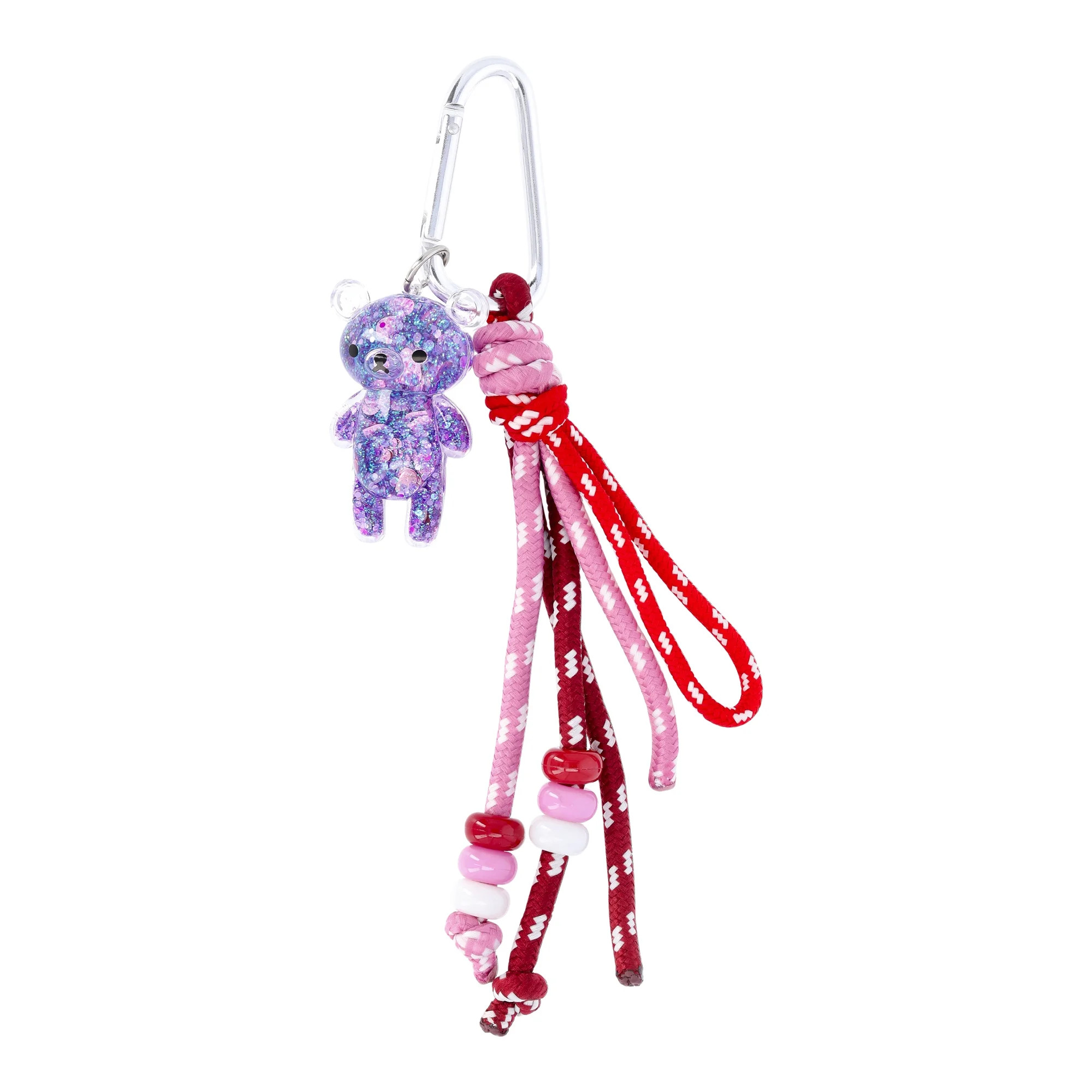 No Boundaries Women's Hands Free Bag Charm, Burgundy Bungee | Walmart (US)