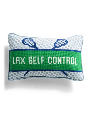 9x15 Lax Self Control Needlepoint Pillow | TJ Maxx