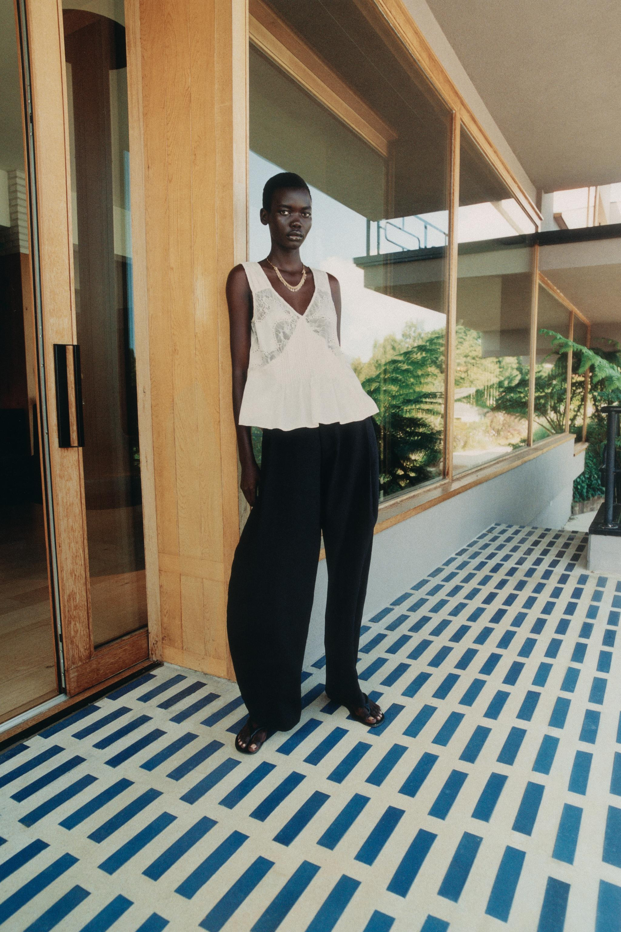 BEADED TOP | Zara UK