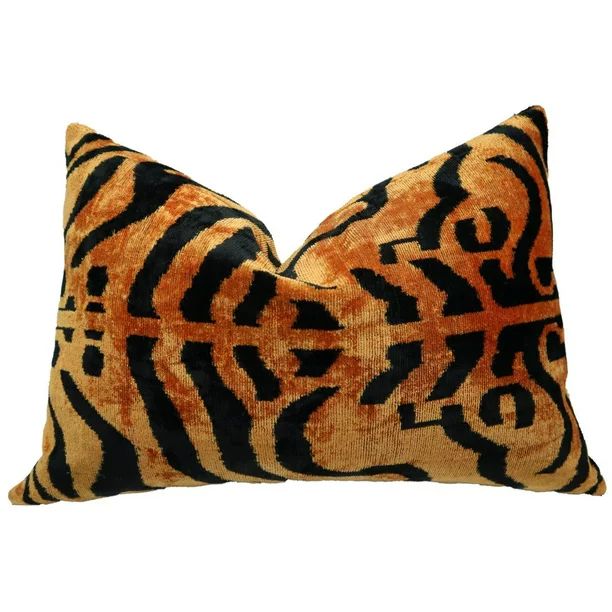 Canvello Handmade Tiger Print Decorative Pillow Cover & Premium Down Feather Insert Made in USA U... | Walmart (US)