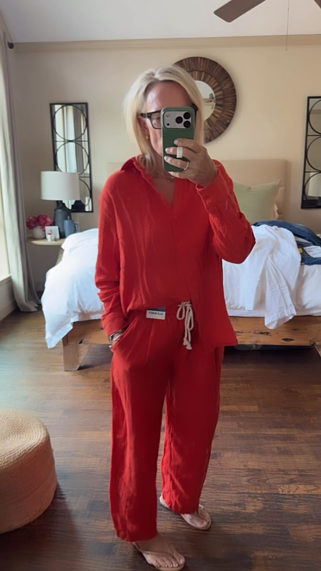 SALE!! 

Wearing true size top and bottom 

$16, $17!! 
Several colors 

#LTKTravel #LTKOver40 #LTKSaleAlert