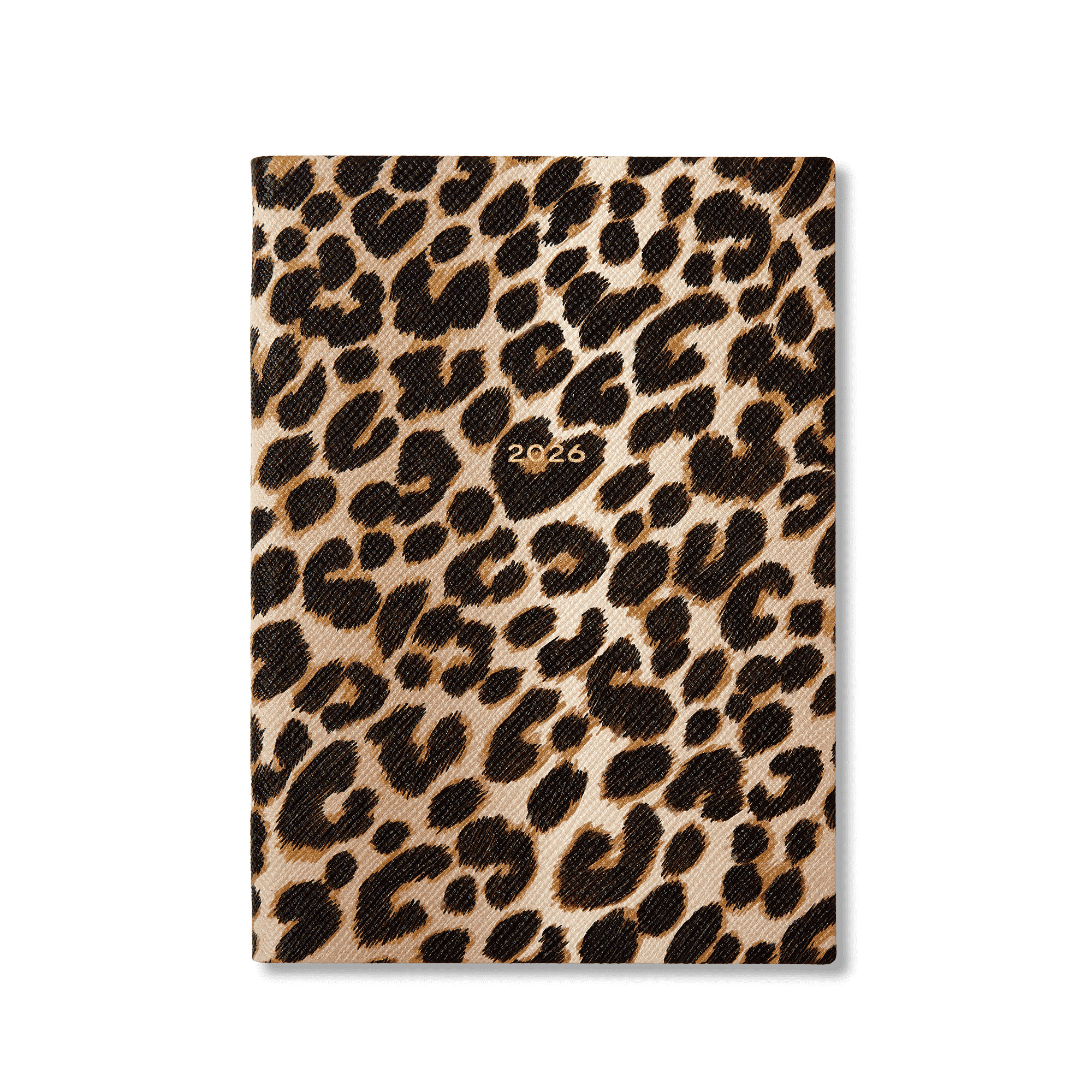 2026 Soho Weekly Journal in Panama  in leopard | Smythson | Smythson