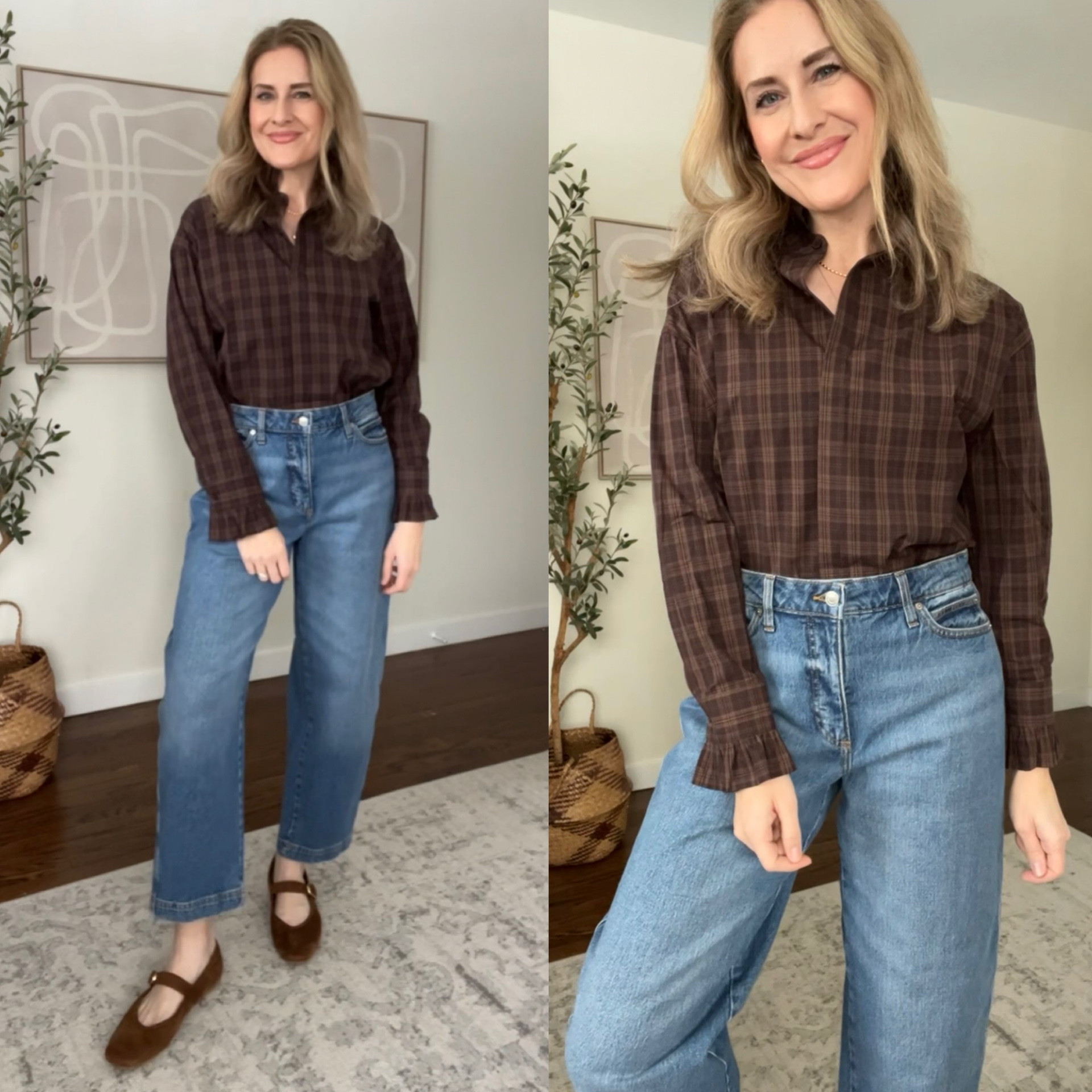 Easy Clothes cotton blouse, love the style and fit! I’m in a small/medium. #gifted 