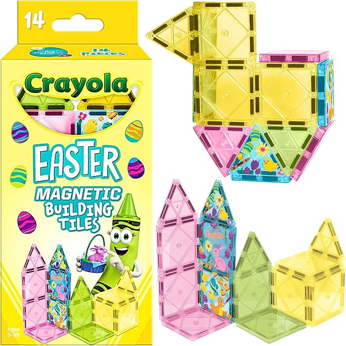 CreateOn Crayola Easter Magnetic Tile Set - STEM & Montessori Building & Educational Toys for Kid... | Amazon (US)