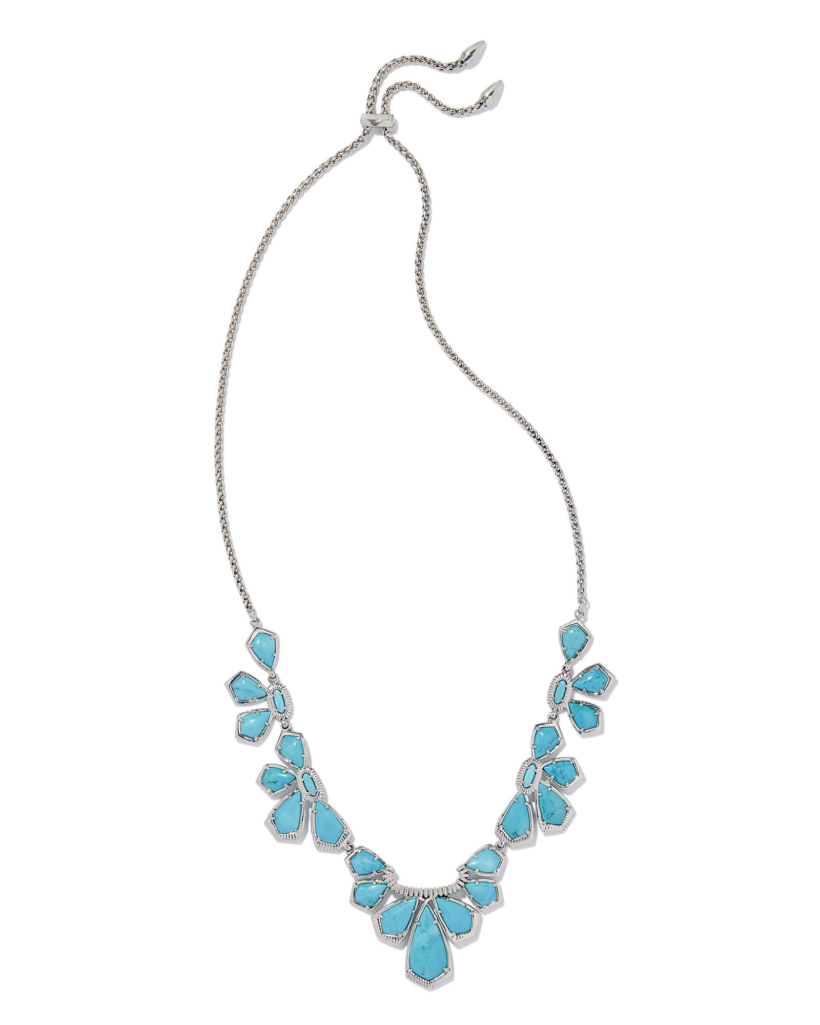 Layne Vintage Silver Statement Necklace in Variegated Turquoise Magnesite | Kendra Scott | Kendra Scott