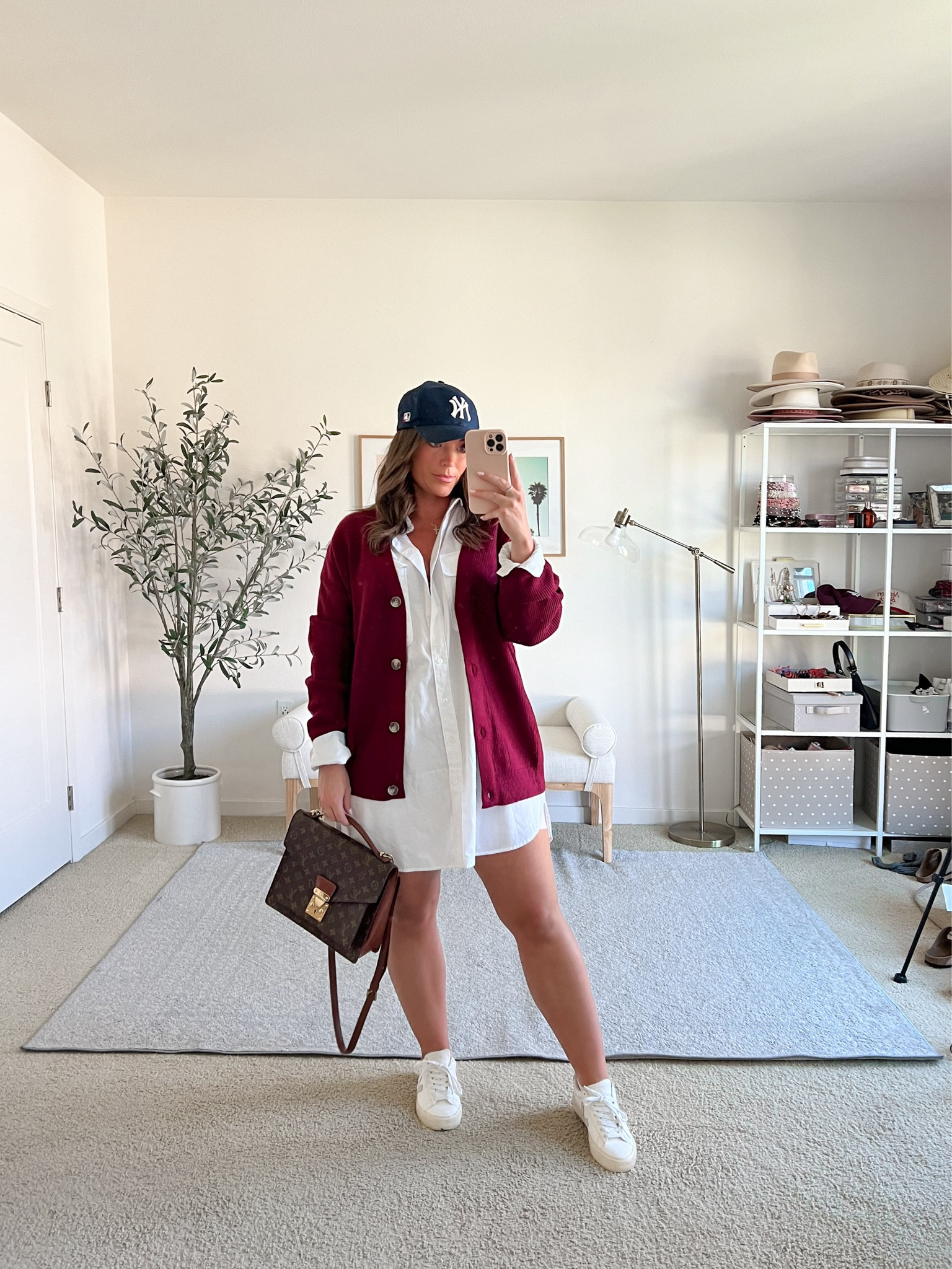 How to style a shirt dress in a super casual way 🍁🍂

I sized up to a large for a looser fit on hips! Medium in cardigan!🍒

#LTKMidsize #LTKSeasonal #LTKFallSale