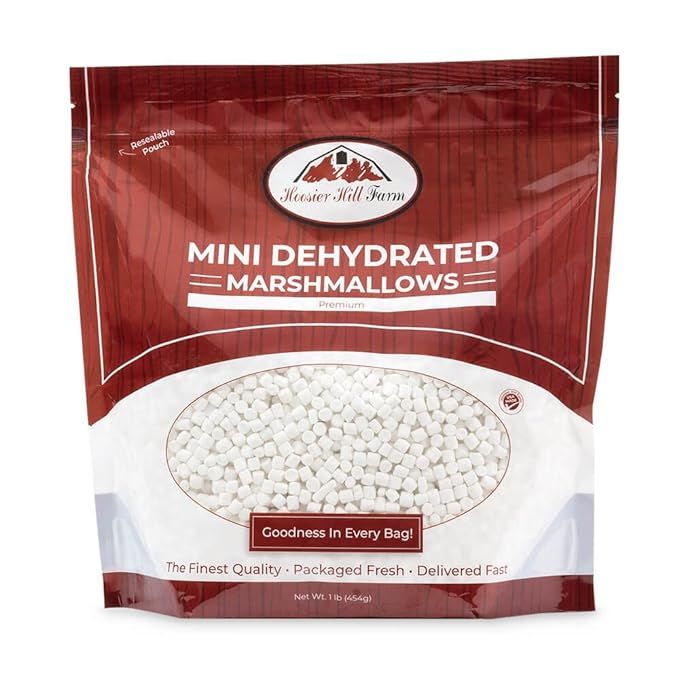 Mini Dehydrated Marshmallows by Hoosier Hill Farm, 1LB (Pack of 1) | Perfect for using in Hot Coc... | Amazon (US)