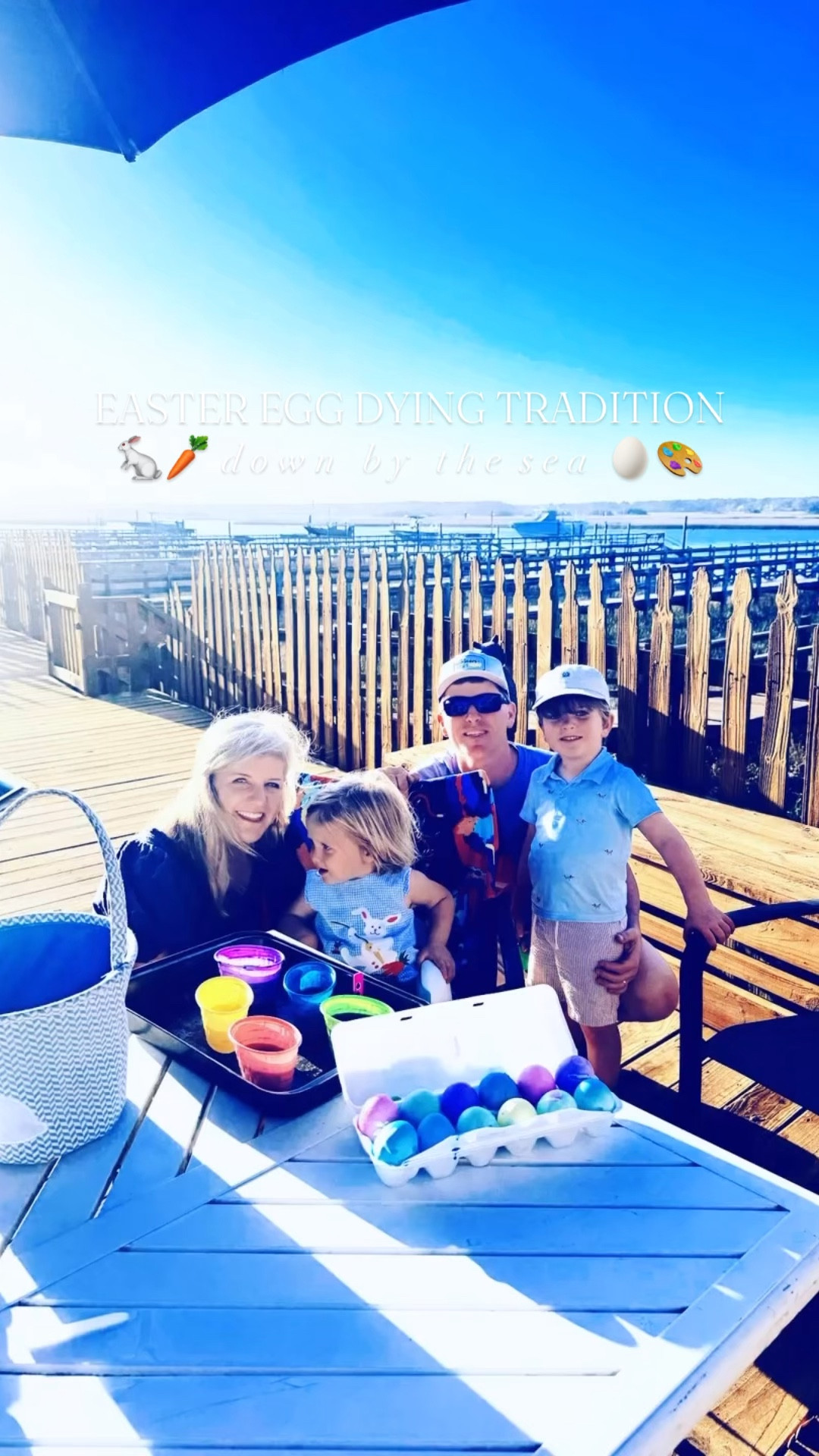 Nothing sweeter than spending Easter 🐇🥕 Weekend down by the sea 🌊🌾 (our family’s favorite tradition 💖) and starting off all the fun 🤩 dying easter eggs 🥚 with our little bunnies!! 🐰🎨 Look at all those gorgeous colors!! 🌈🫟 And we have fun plans 🤭 on this beautiful sunny ☀️ day for another fun tradition 🧺🪺 - oh how I love this time of year so!! 🌸💐🌞🌷 #easteratthebeach #eastertraditions #eastereggdying #oakislandnc #eastereggdyingfun 