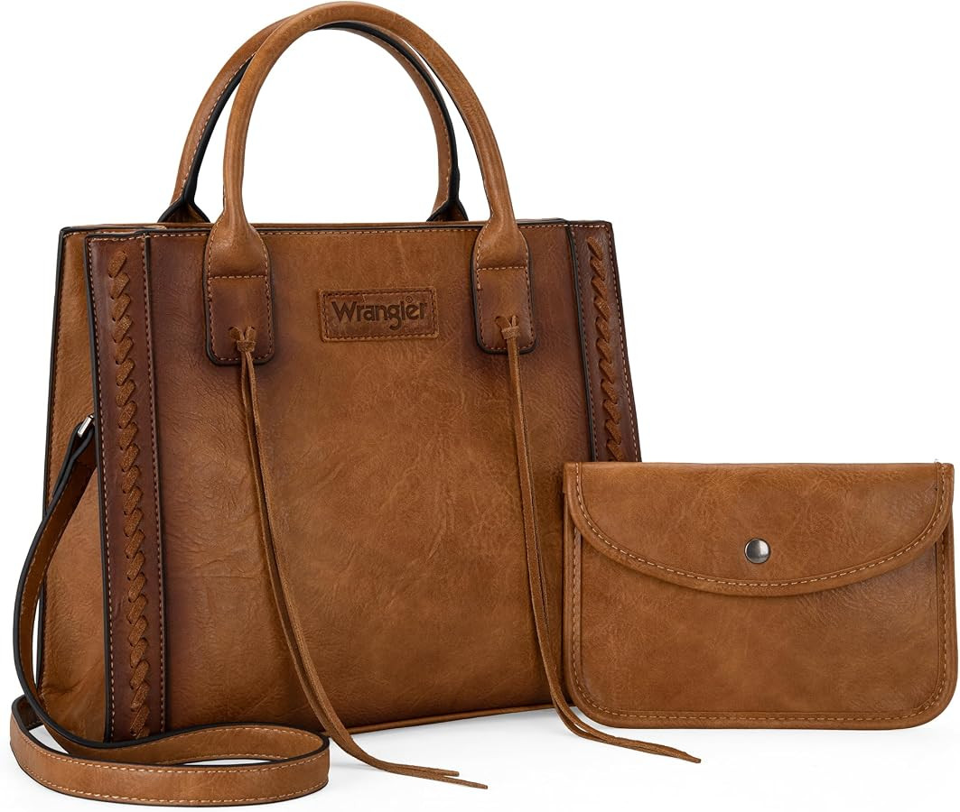 Wrangler Tote Bag for Women Western Cowhide Purse and Wallet Set | Amazon (US)