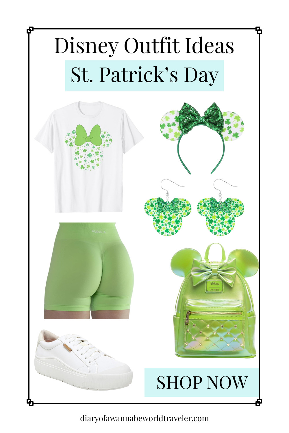 This Minnie-inspired St. Patrick’s Day Disney outfit is festive, cute, and perfect for celebrating at the parks! 🍀🎀 Featuring classic green tones with playful Minnie-inspired details, this look is great for a March Disney trip, holiday park days, or fun photos around Magic Kingdom or Disneyland. Comfortable, cheerful, and easy to wear all day. Shop the full Minnie-inspired St. Patrick’s Day Disney look below and save this for your trip!

St. Patrick’s Day Disney outfit, Minnie St. Patrick’s Day outfit, Minnie inspired Disney outfit, green Disney outfit, Disney holiday outfit, Disney trip outfit, cute Disney outfit, comfy Disney outfit, festive Disney style, Disney vacation outfits 

 #LTKootd #LTKSeasonal #LTKTravel
