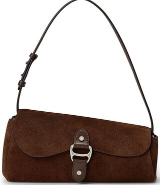Tasha Medium Suede East-West Shoulder Bag | Dillard's