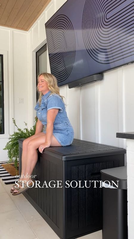 Outdoor storage solution! This large deck box is perfect for storing pool towels, patio furniture cushions, pool floats, yard equipment - the options are limitless! 

Outdoor furniture, Amazon home, Walmart home, outdoor storage

#LTKhome #LTKswim #LTKSeasonal