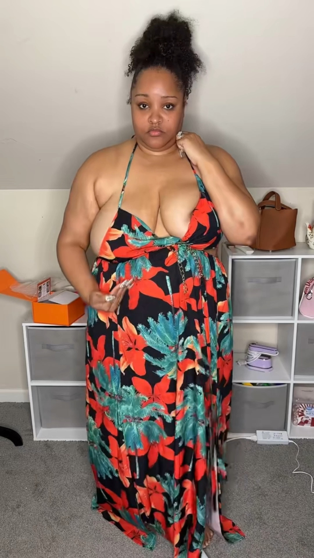 vacation outfits beach 🏝️ 

Don’t you hate when your fav vacation dress is ruined by a bra!? Me too girl — so I don’t wear one! I wear stickies instead— yes ME! 44DDD CUP! #summerdress #maxidress #sundressseason 

#LTKPlusSize #LTKBeauty #LTKgrwm