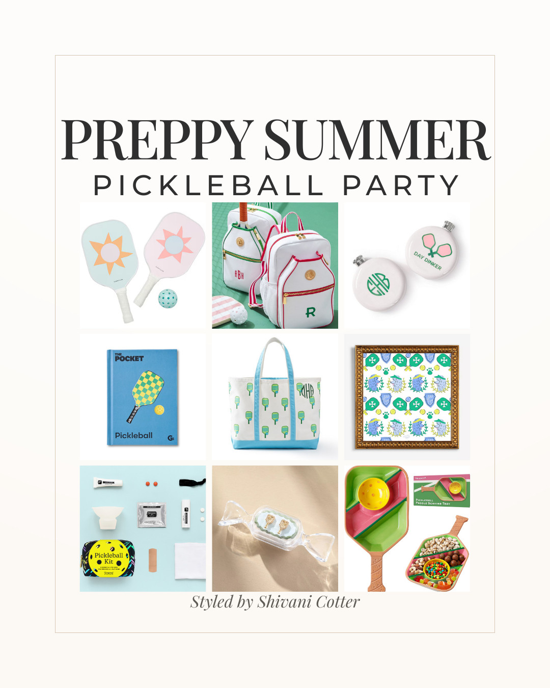 The Cutest Preppy Pickleball Party Finds for Summer

If you’re planning a pickleball day with friends this summer, these finds are too cute not to share. Think pastel pickleball paddles, monogrammed bags, preppy totes, fun flasks, and even a pickleball serving tray that makes hosting feel effortless.

I love how these pieces bring that classic preppy summer vibe while still being practical for a game day. Whether you’re heading to the courts, hosting a backyard pickleball party, or putting together a fun summer gift, these little details make everything feel more special.

Saving this idea for summer weekends with friends because honestly pickleball, sunshine, and cute accessories is a perfect combo.

Perfect for pickleball lovers, preppy summer style, girls weekend ideas, backyard entertaining, and fun summer hosting.
 


#LTKActive