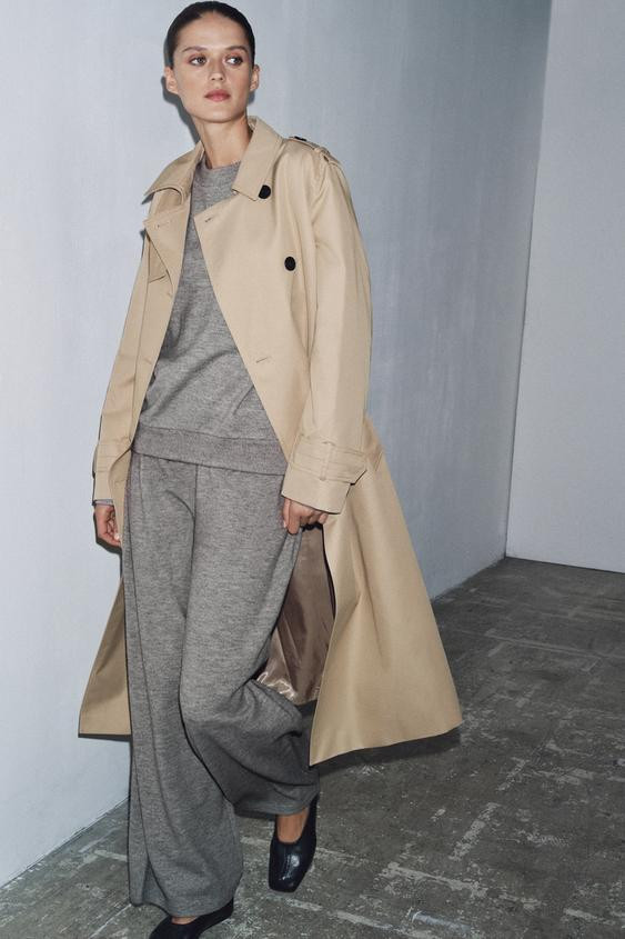 SOFT WIDE-LEG TROUSERS | Zara UK