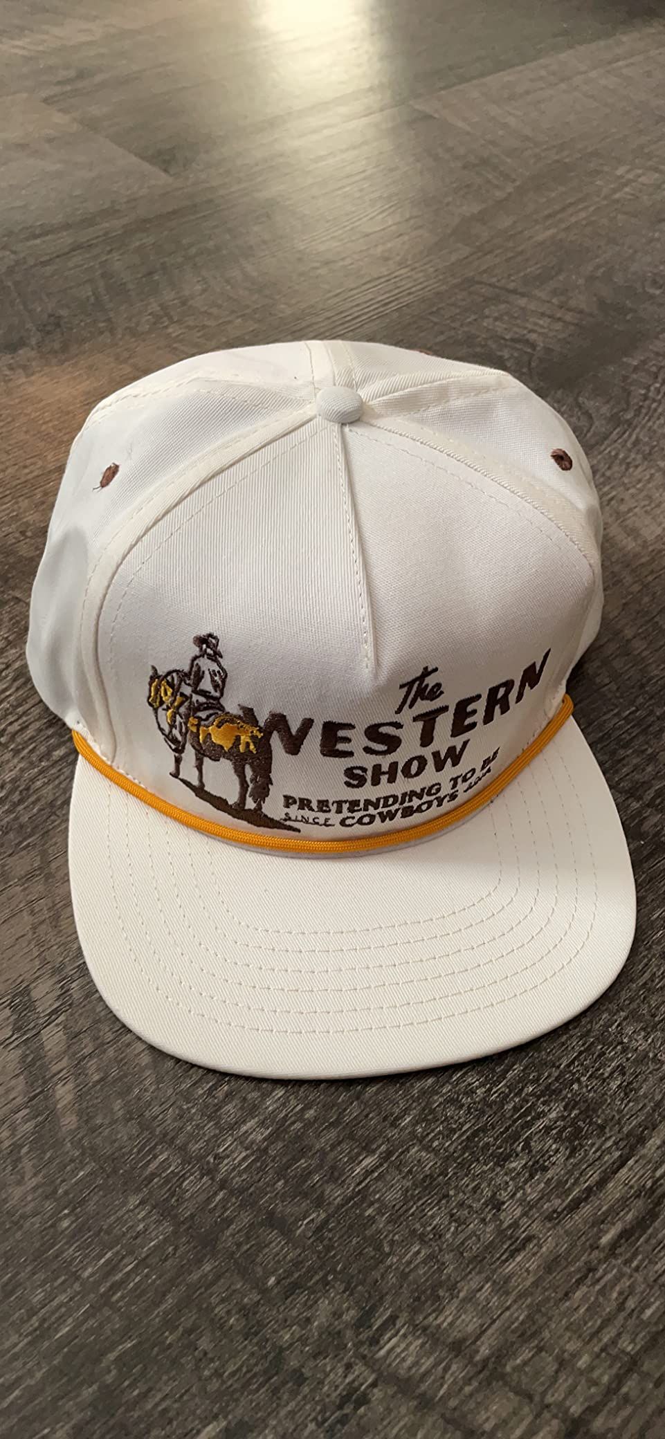 Sendero Provisions Co. Embroidered Western Show Snapback Hat Off-White One Size | Amazon (US)