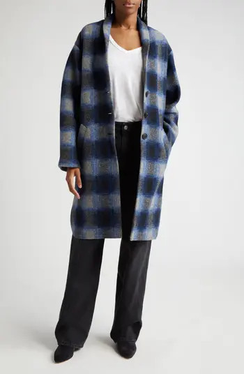 Isabel Marant Étoile Gabriel Buffalo Plaid Coat | Nordstrom | Nordstrom