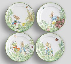 Peter Rabbit™ Stoneware Salad Plates - Mixed Set of 4 | Pottery Barn (US)