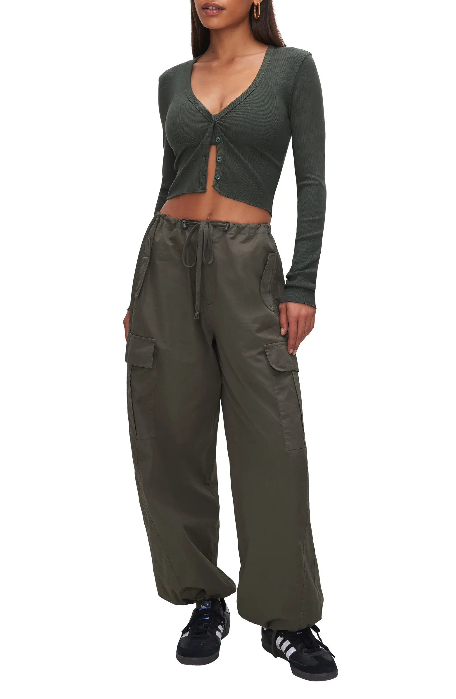 Good American Parachute Cargo Joggers | Nordstrom | Nordstrom