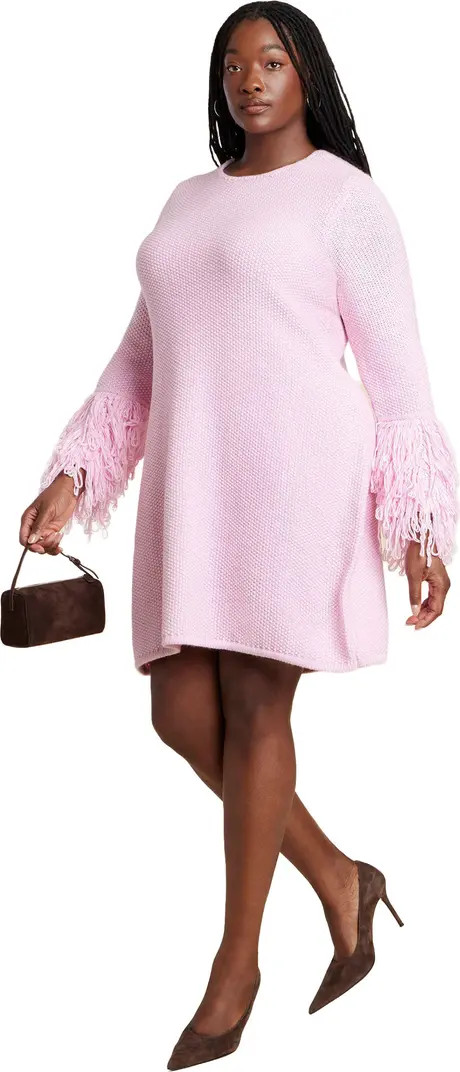 Textured Sleeve Mini Dress | Nordstrom