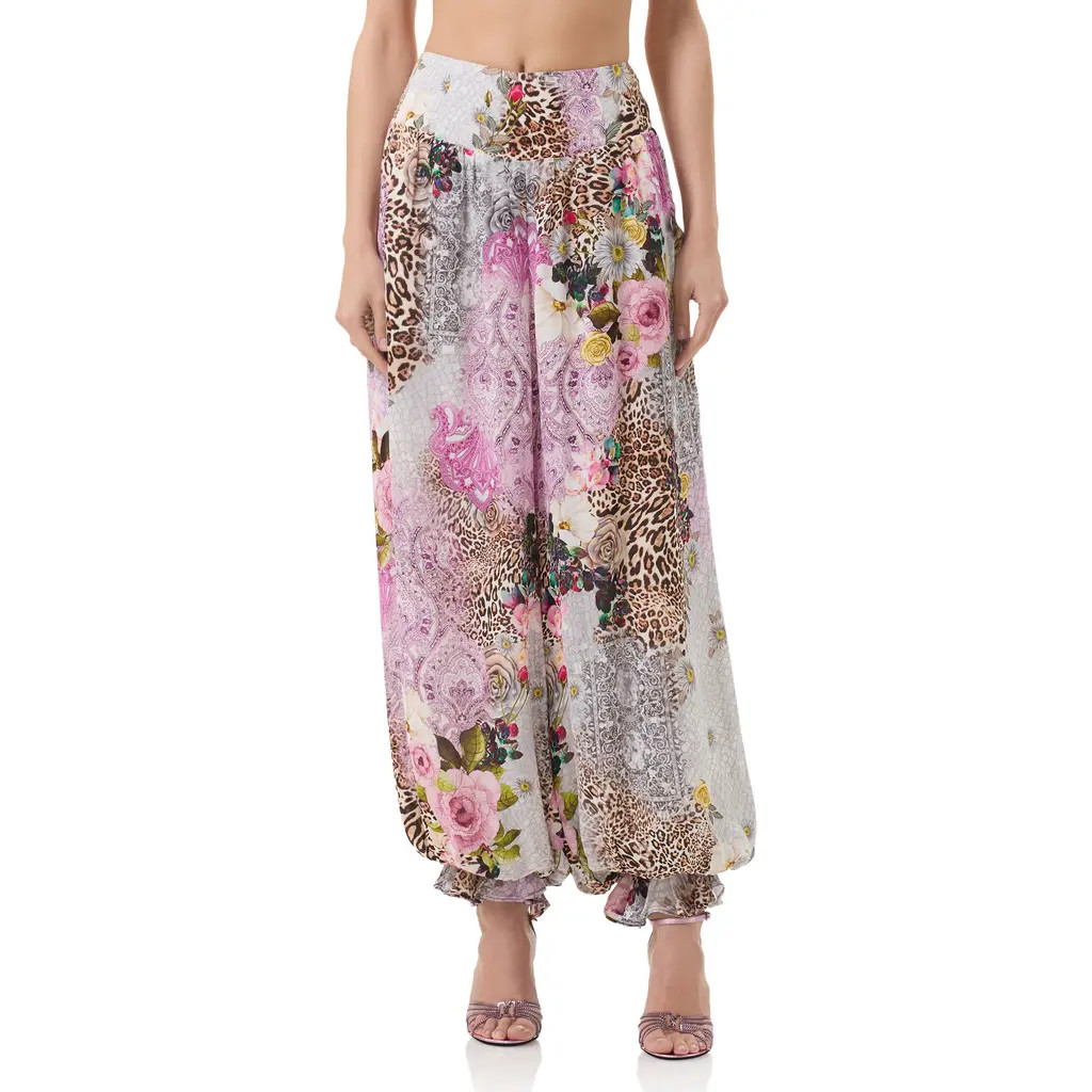 AFRM Vesper Patchwork Print Pants in Natural Patchwork at Nordstrom, Size X-Large | Nordstrom