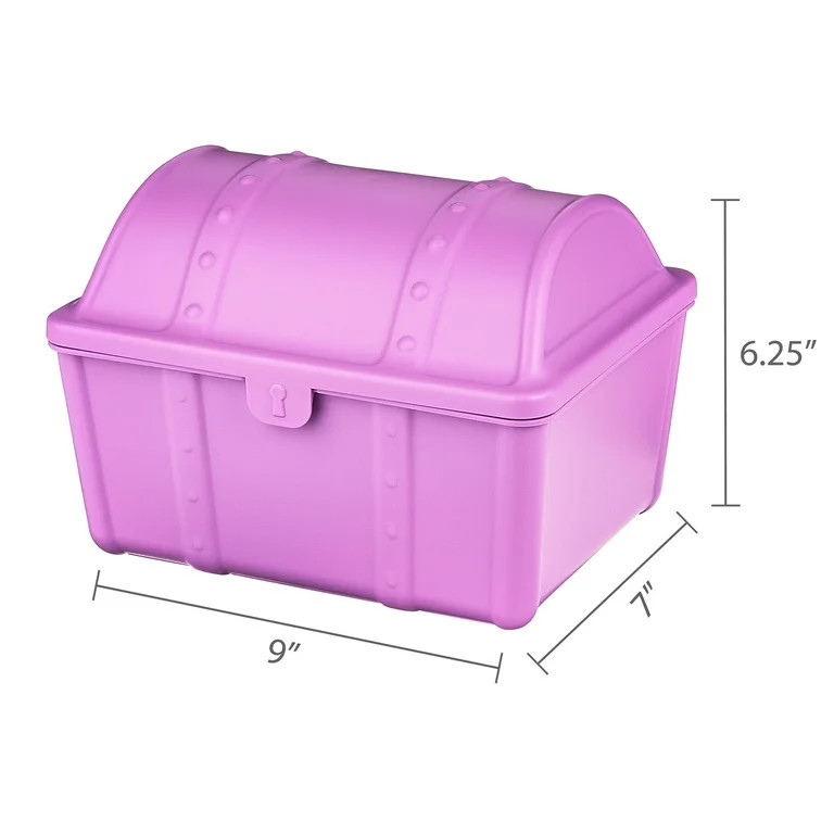 Pen+Gear Treasure Box, Desktop Organizer, 9" x 7" x 6.25", Violet | Walmart (US)