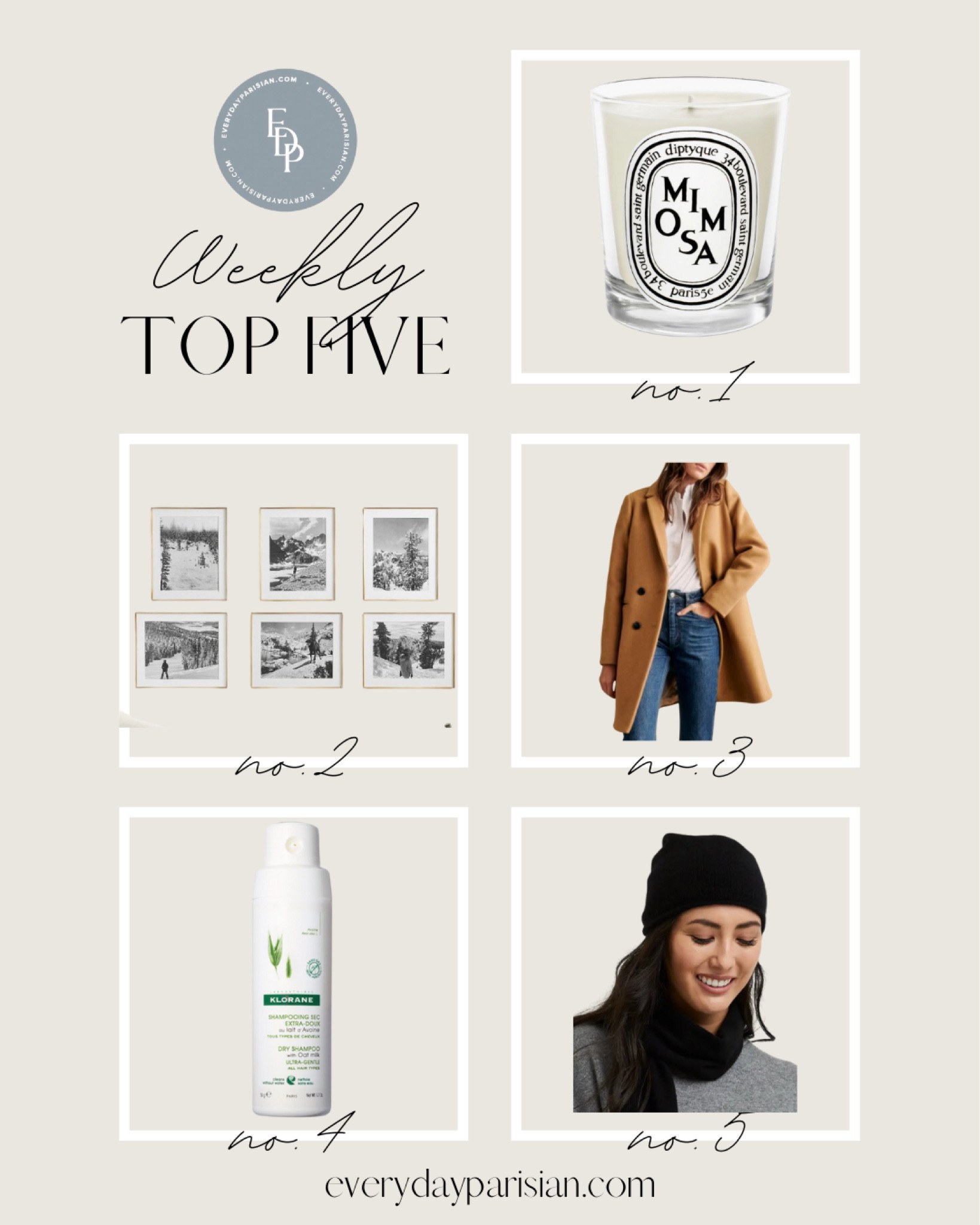 This week’s best sellers include the most amazing Diptyque candle, an affordable beanie, and the French dry shampoo you need. 

#LTKstyletip #LTKfindsunder50 #LTKfindsunder100