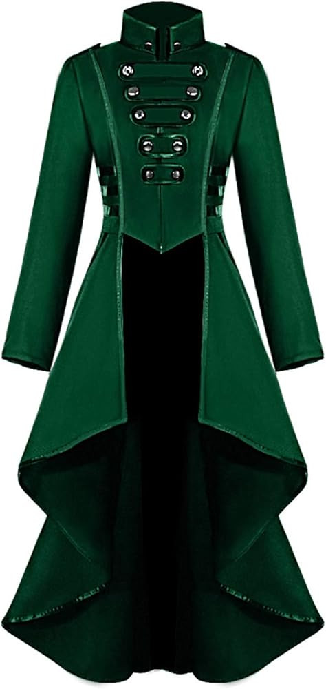 SIAEAMRG Renaissance Steampunk Tailcoat Halloween Costumes for Women, Victorian Medieval Pirate V... | Amazon (US)
