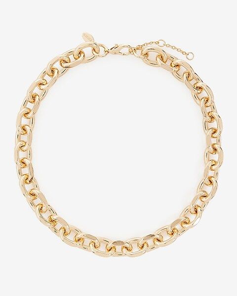 Oval Curb Chain Necklace | Express