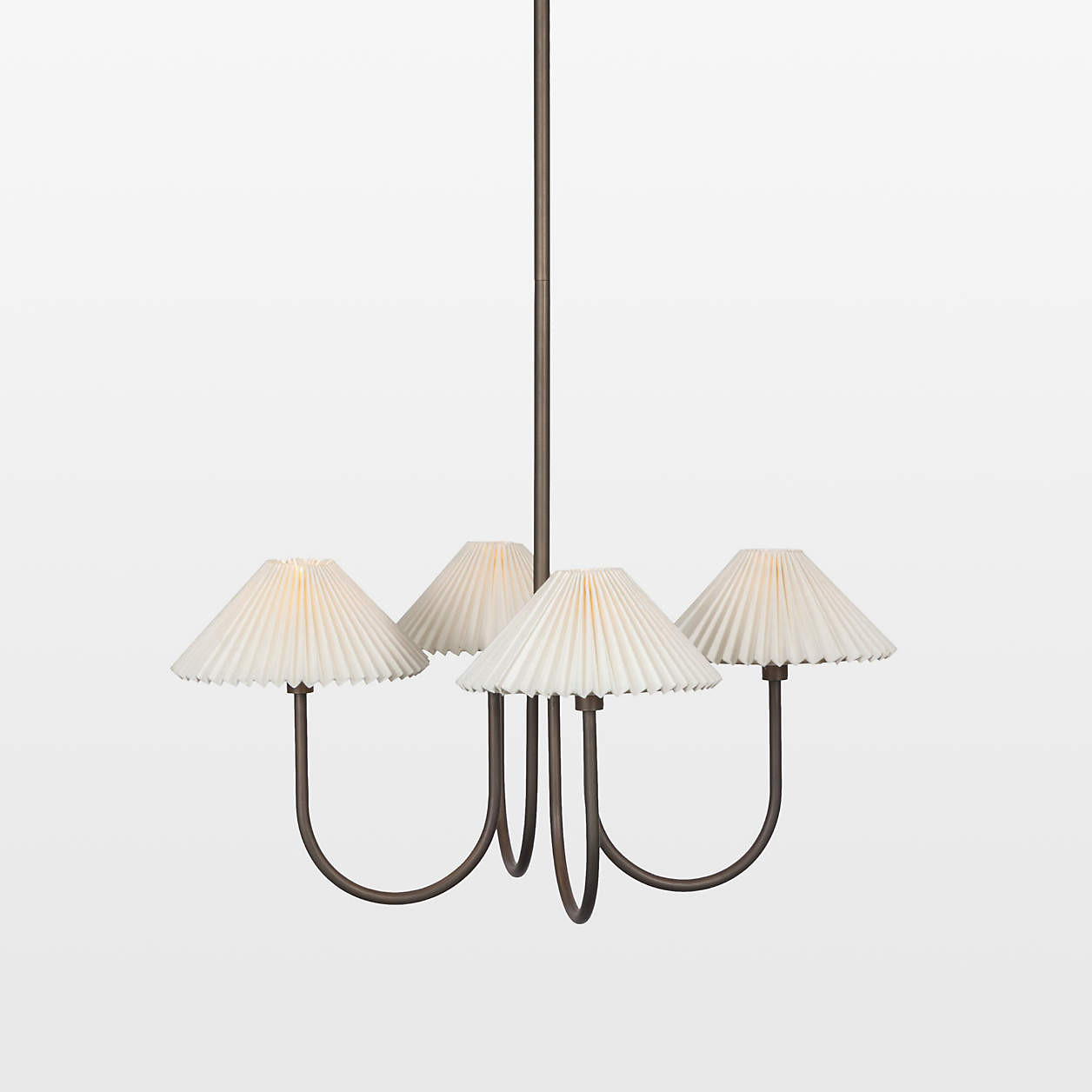 Ashby Bronze Chandelier Light 27" | Crate & Barrel | Crate & Barrel