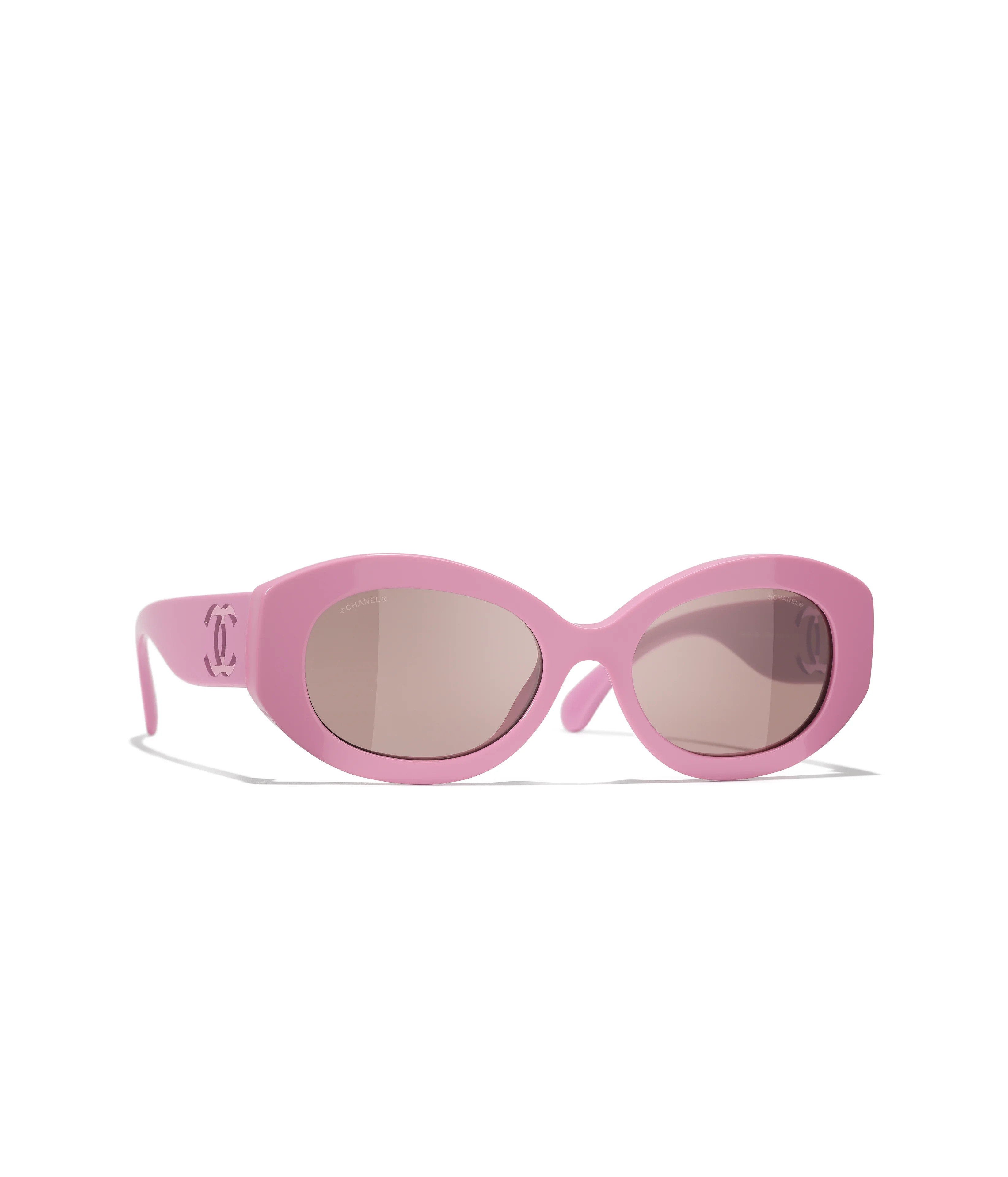 CHANEL Sunglasses: Oval Sunglasses, acetate & nylon — Fashion | CHANEL | Chanel, Inc. (US)