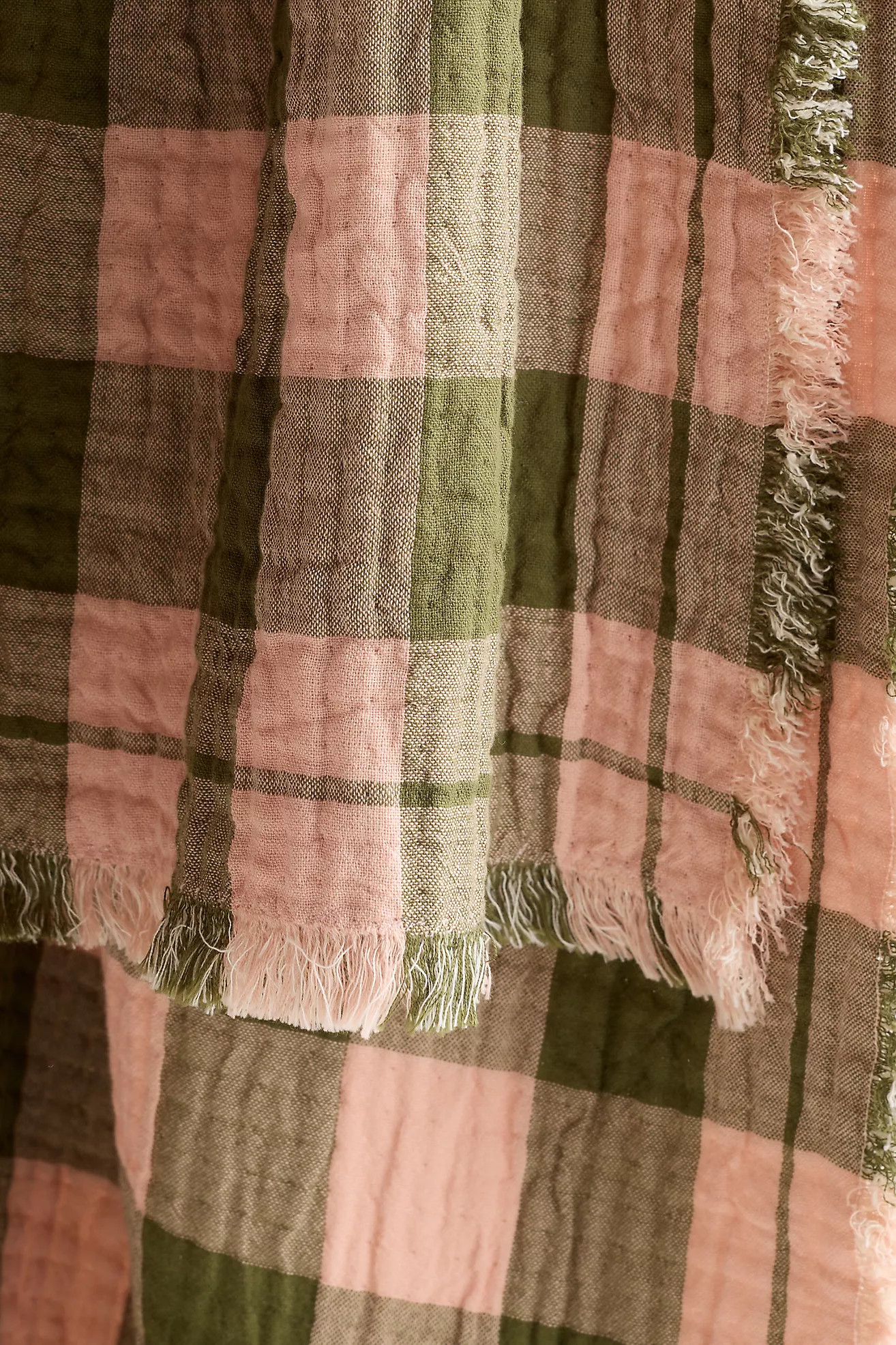 Ana Cotton Gauze Woven Throw Blanket | Anthropologie (US)