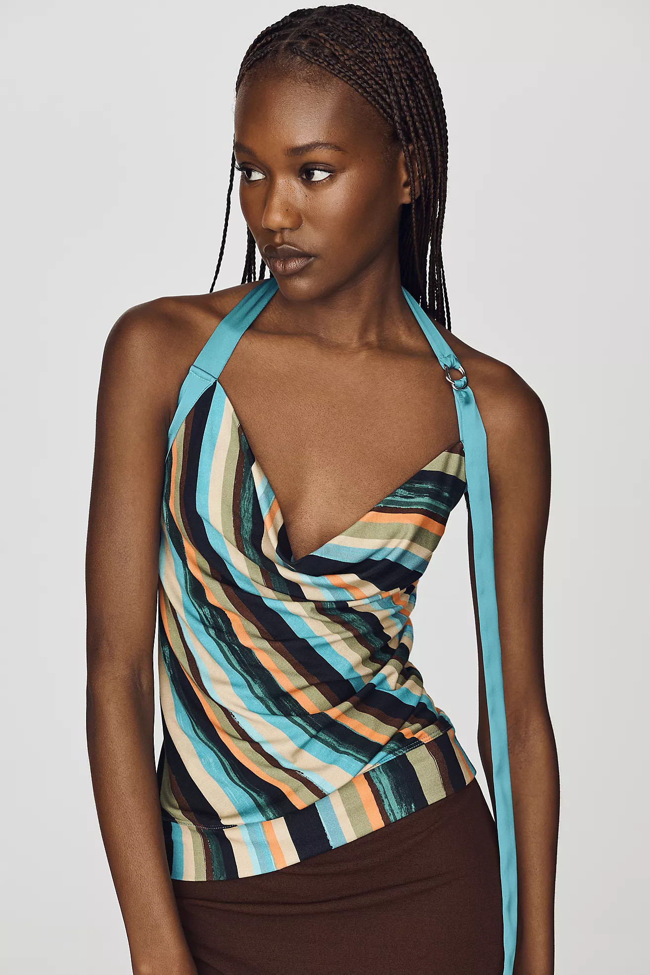Maeve Cowl-Neck Halter Top | Anthropologie (US)
