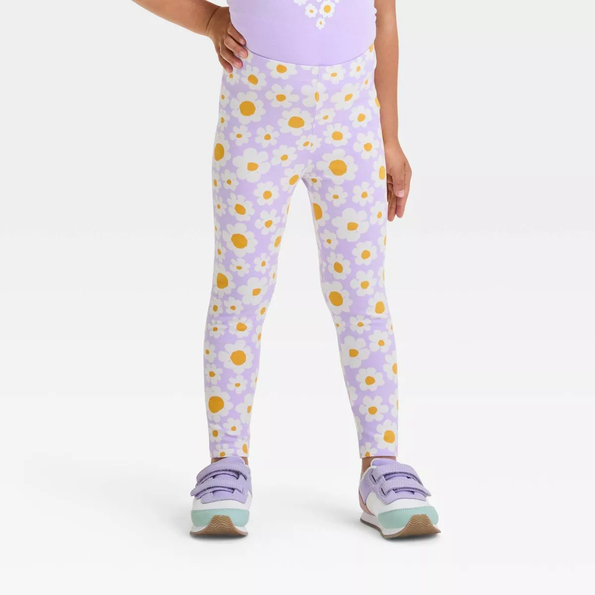 Toddler Girls' Floral Top & Leggings Set - Cat & Jack™ Purple : Target
