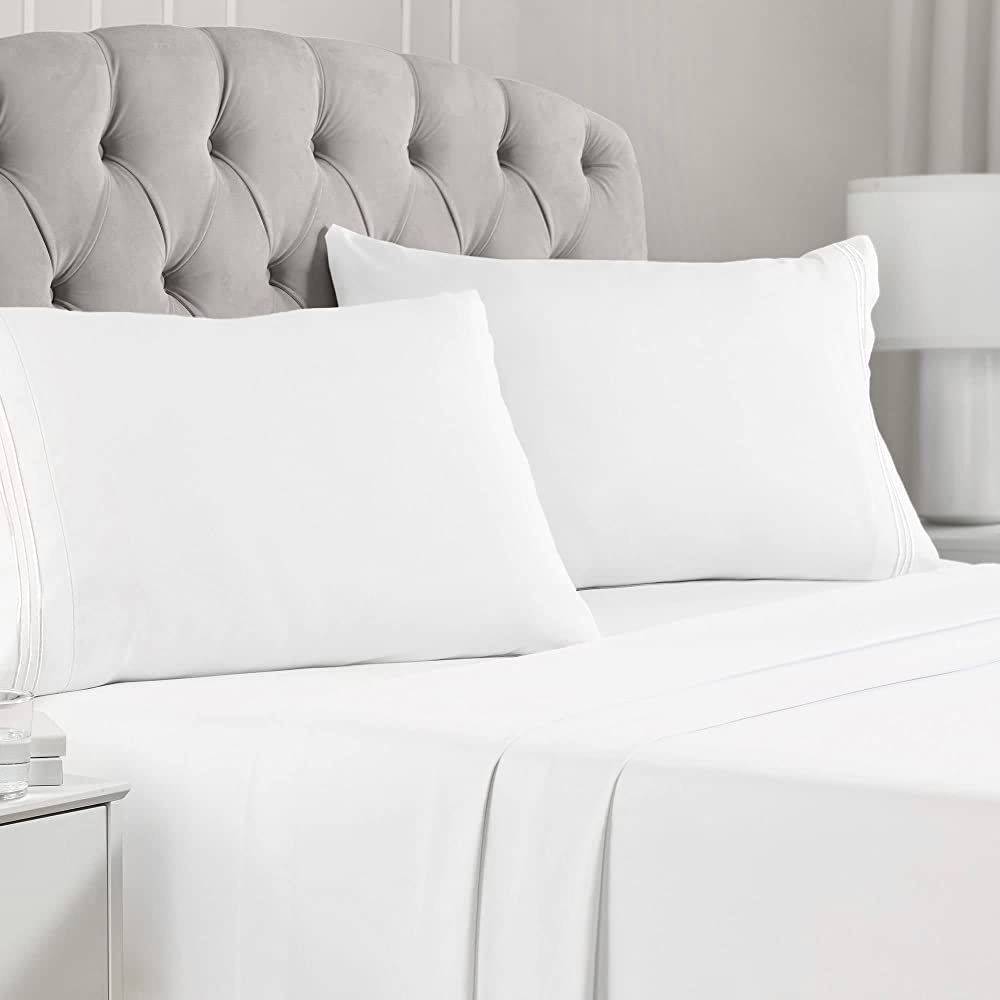 Mellanni King Size Sheets - 4 Piece Iconic Collection Bedding Sheets & Pillowcases - Hotel Luxury... | Amazon (US)