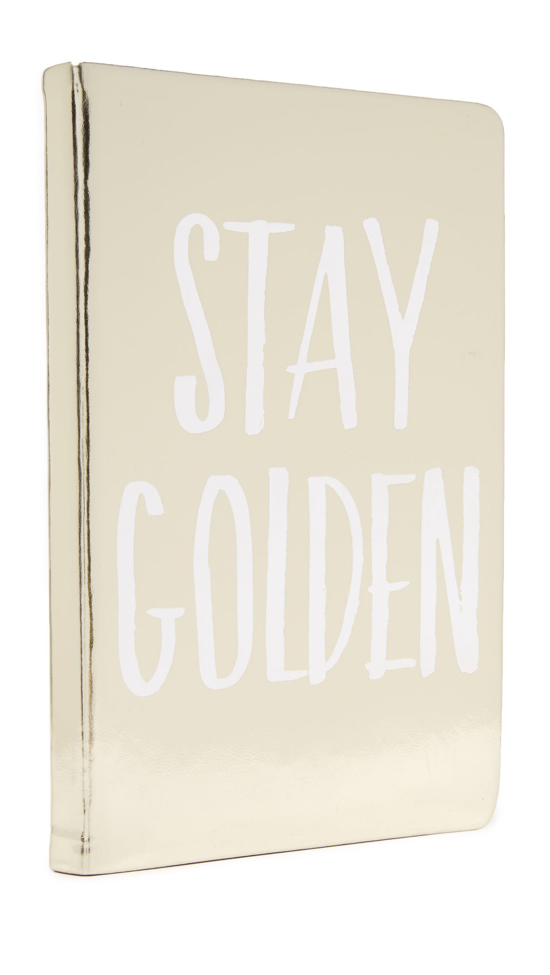 Gift Boutique Stay Golden Notebook - Gold | Shopbop