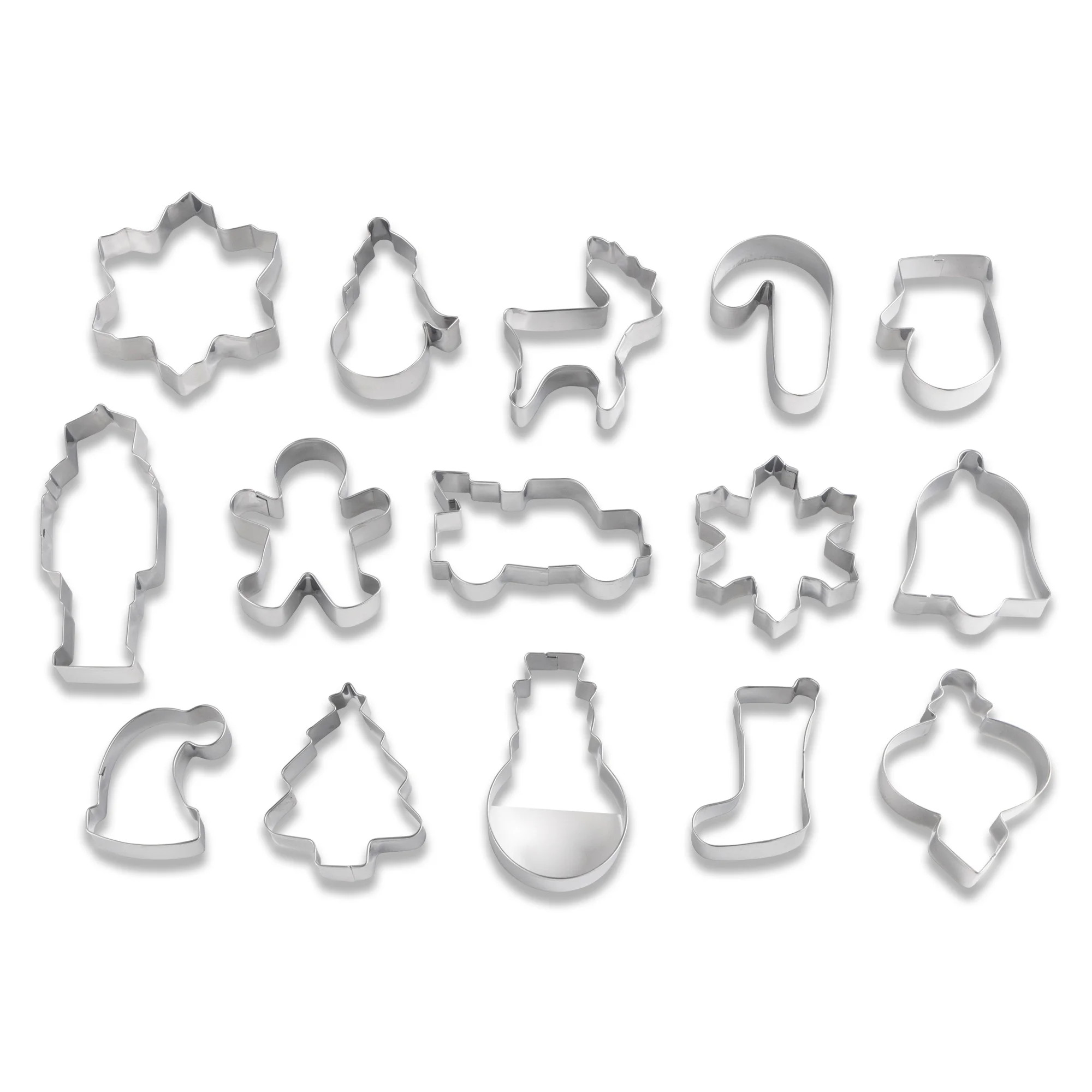 Thyme and Table Holiday Cookie Cutter Set – 15-Piece | Walmart (US)