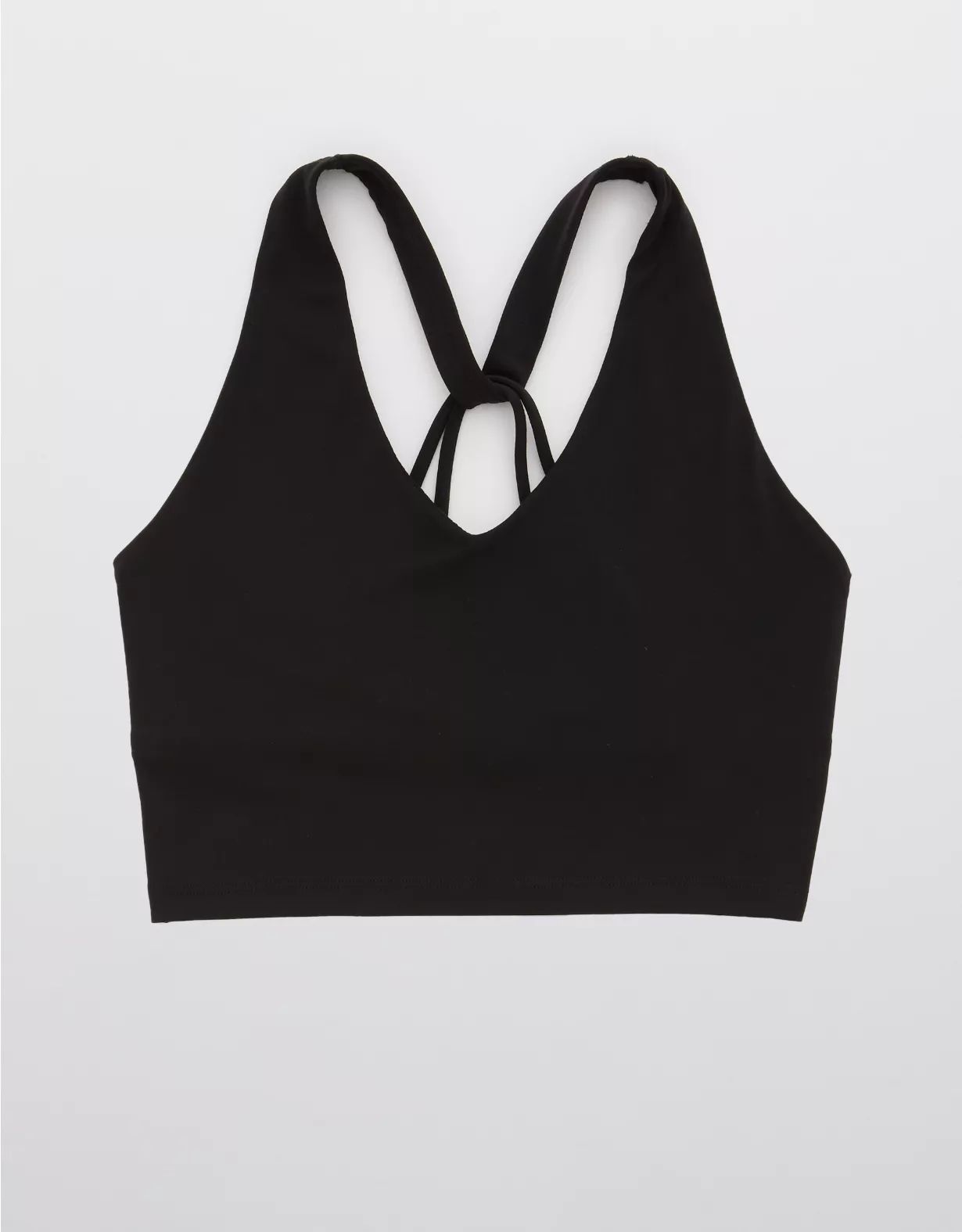 OFFLINE By Aerie Real Me Strappy Back Longline Sports Bra | American Eagle Outfitters (US & CA)