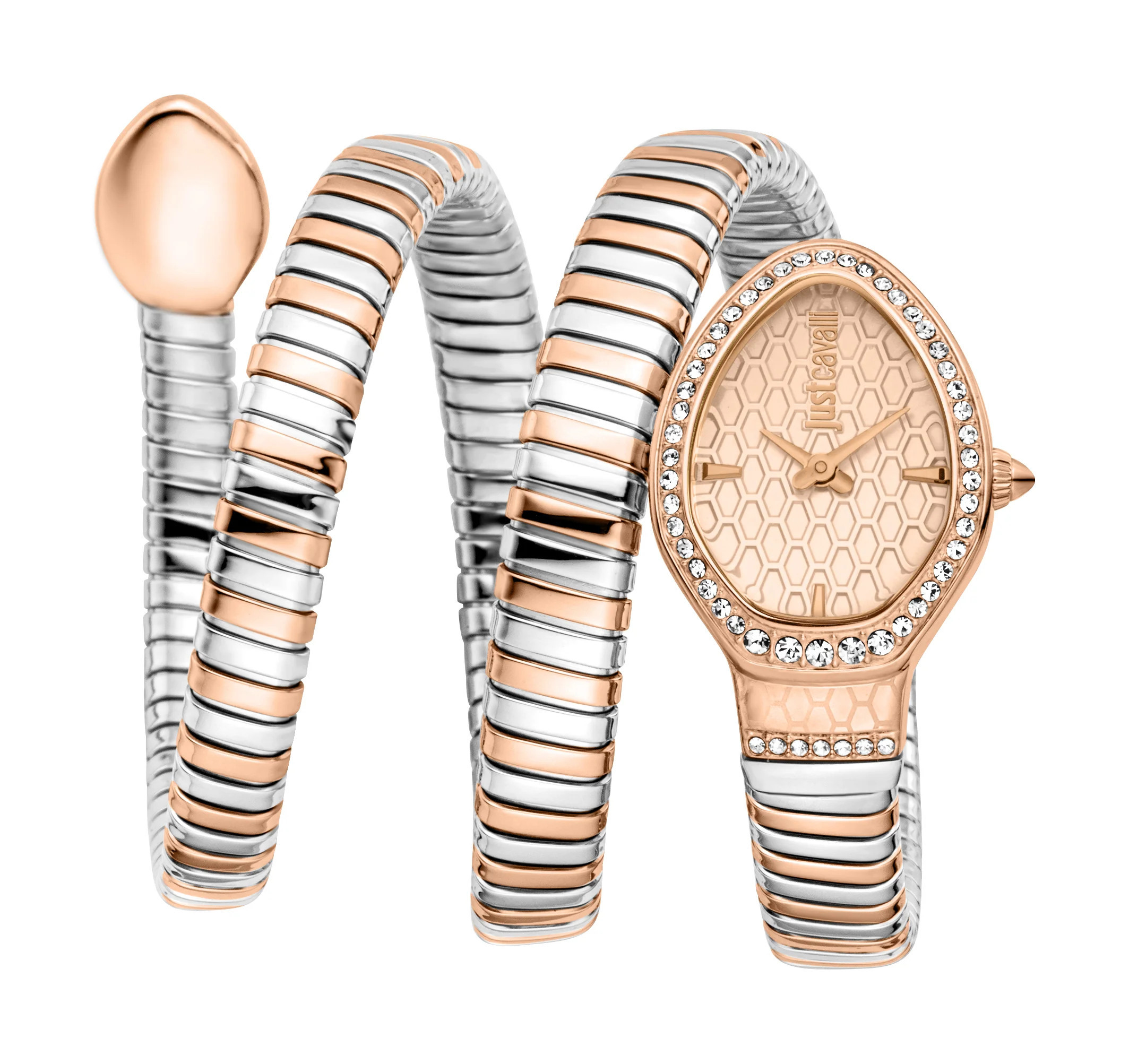 Just Cavalli Women's Snake 316L Stainless Steel Two toned SS/IPRG Watch | Shop Simon