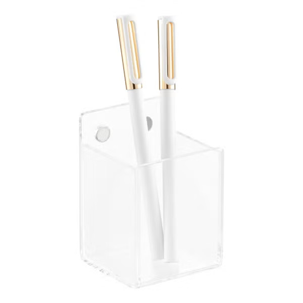 Magnetic Acrylic Pencil Cup | The Container Store