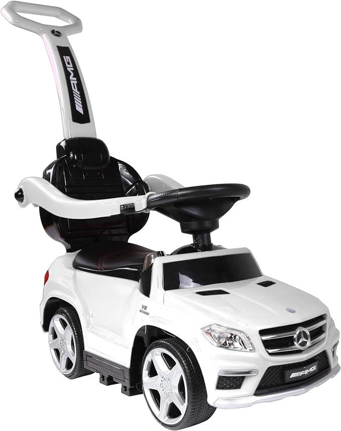 Best Ride-On Cars Baby Toddler 4-in-1 Mercedes Push Car Stroller w/ Led Lights for Ages 1-3, Whit... | Amazon (US)