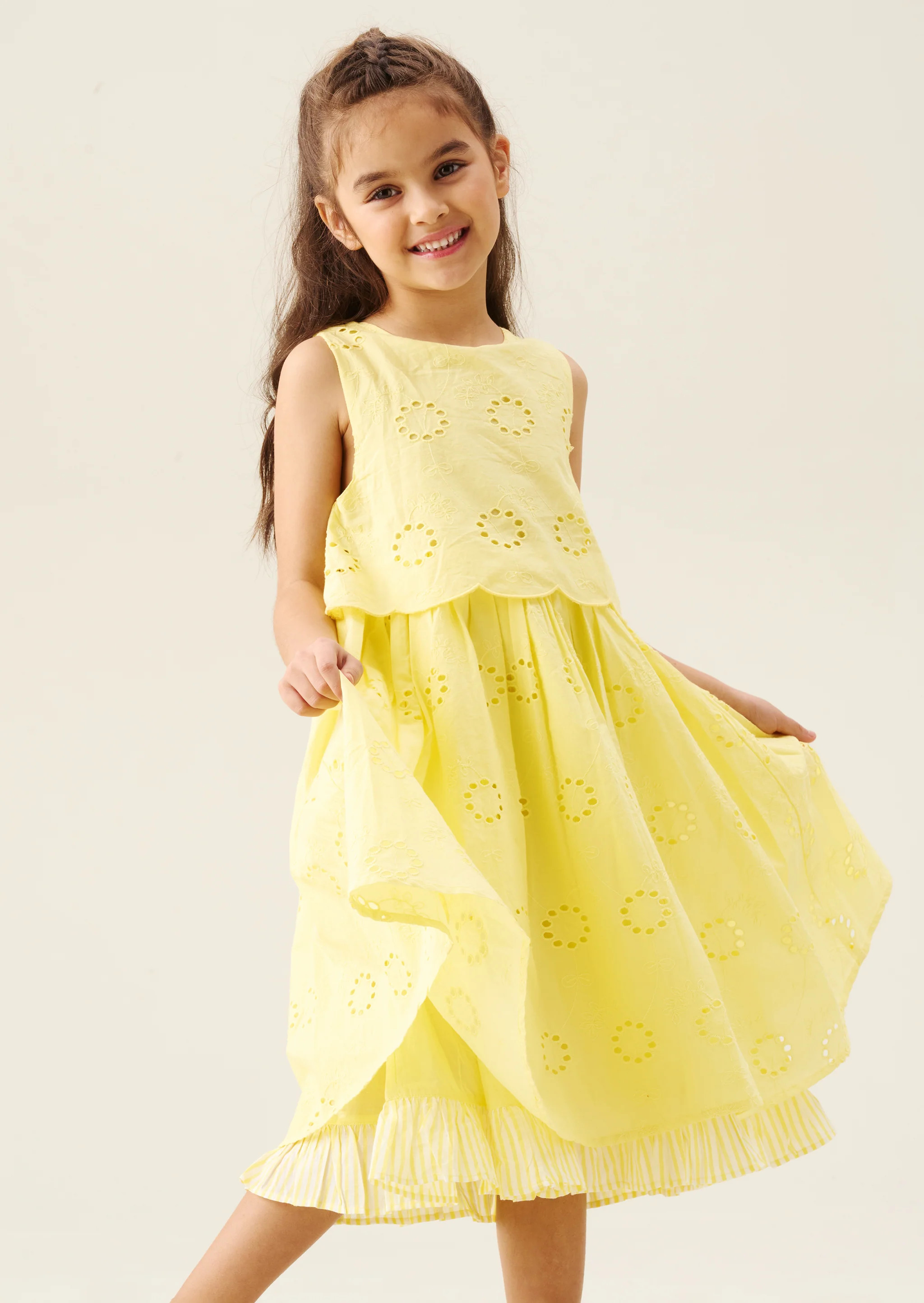 Natalie Broderie Bow Back Dress | Angel and Rocket