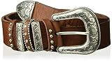 Nocona Belt Co. Women's Multi Keeper Buckle Set Belt, brown, Large | Amazon (US)