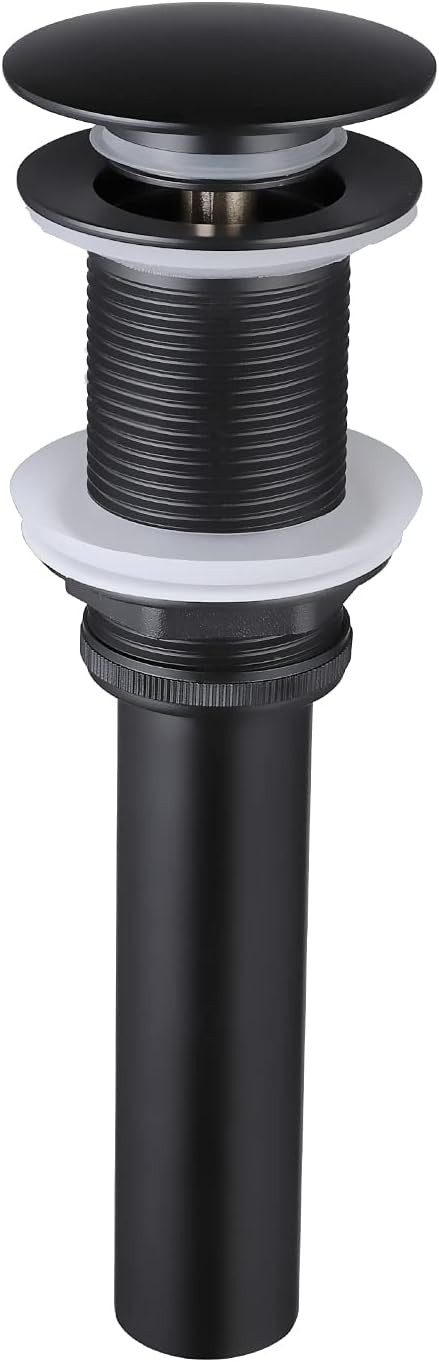 KES Bathroom Sink Drain Without Overflow Vessel Sink Lavatory Vanity Pop Up Drain Stopper Matte B... | Amazon (US)